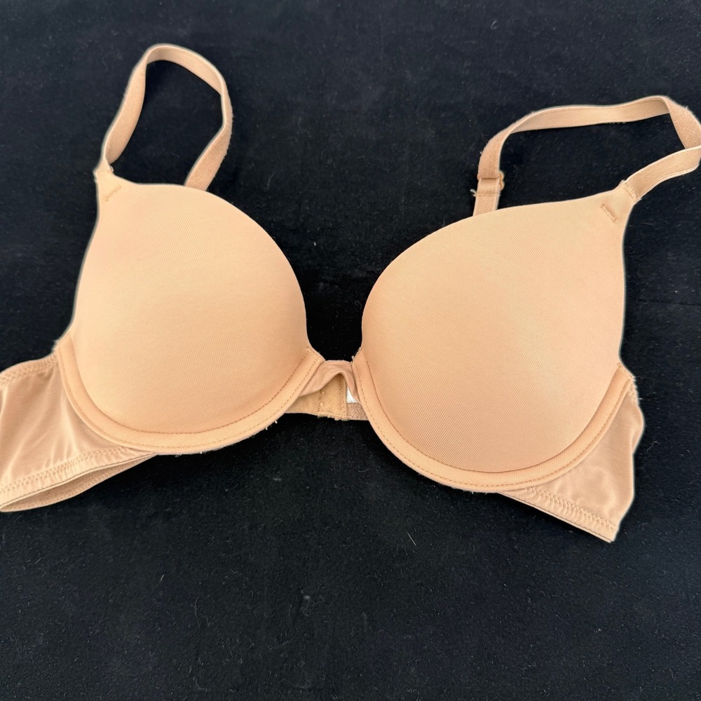 Victoria's Secret PINK Push-Up Bra Women 34A Tan Wear Everywhere 11201690